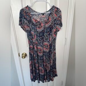 Multi color midi dress